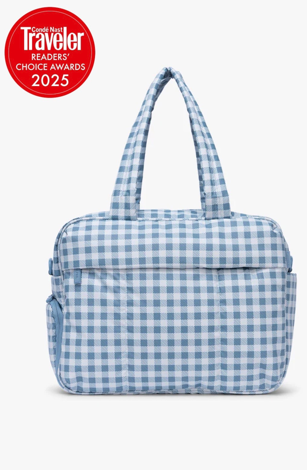 French blue gingham duffle bag for carry on 

#LTKTravel #LTKHome #LTKmomlife