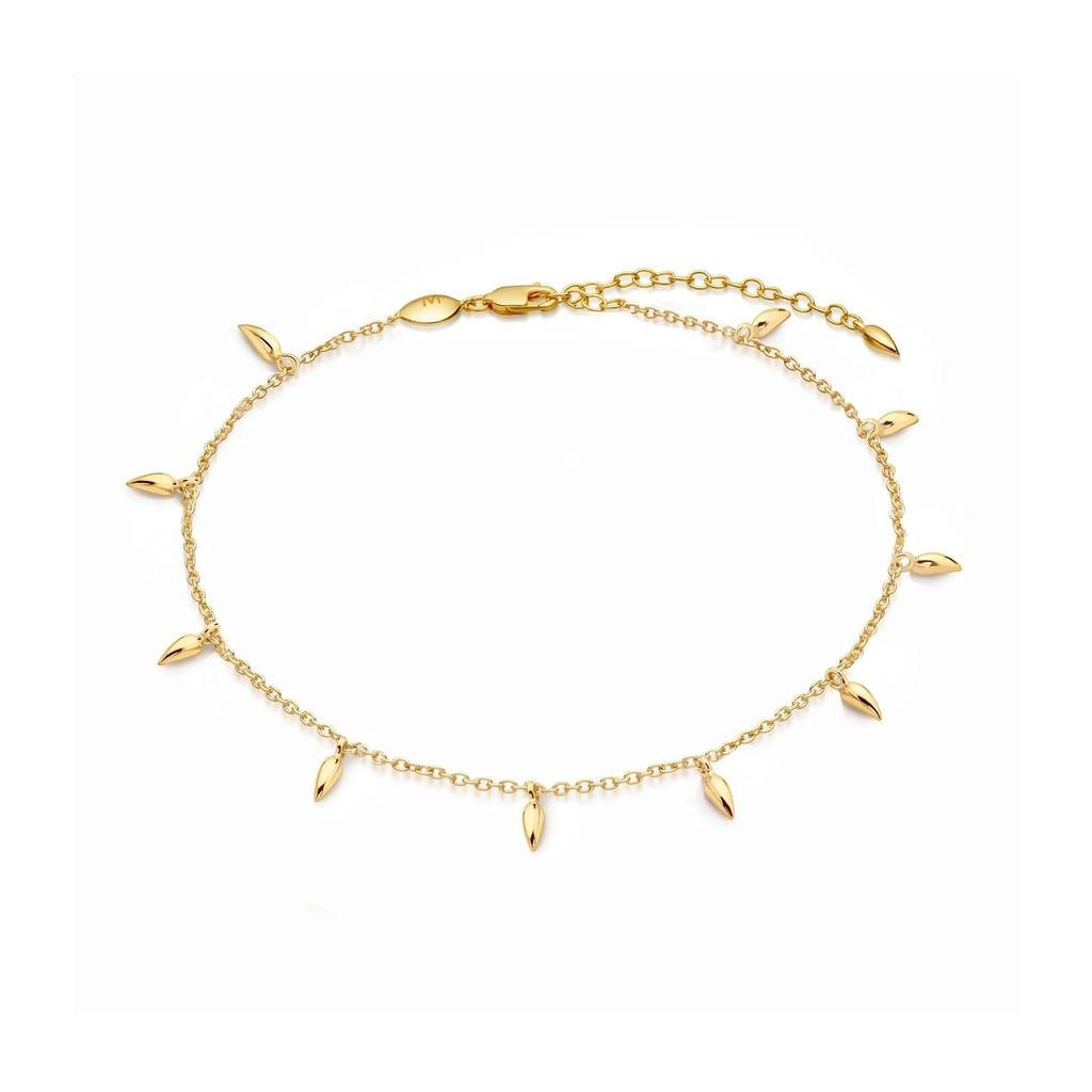 Lucy Williams Gold Mini Fang Anklet | Missoma