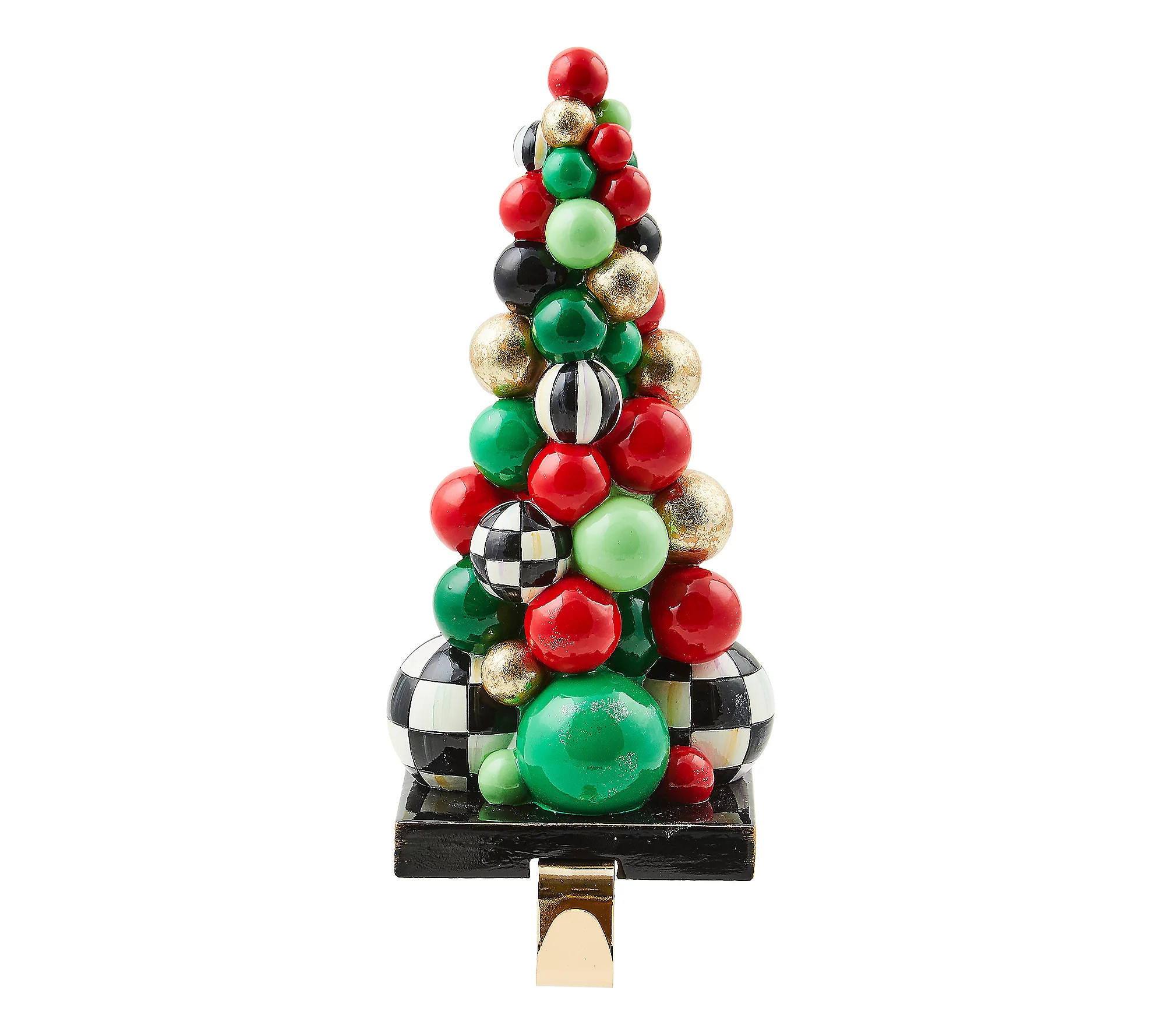 MacKenzie-Childs Cozy Christmas Bauble Tree Sto cking Hook | QVC
