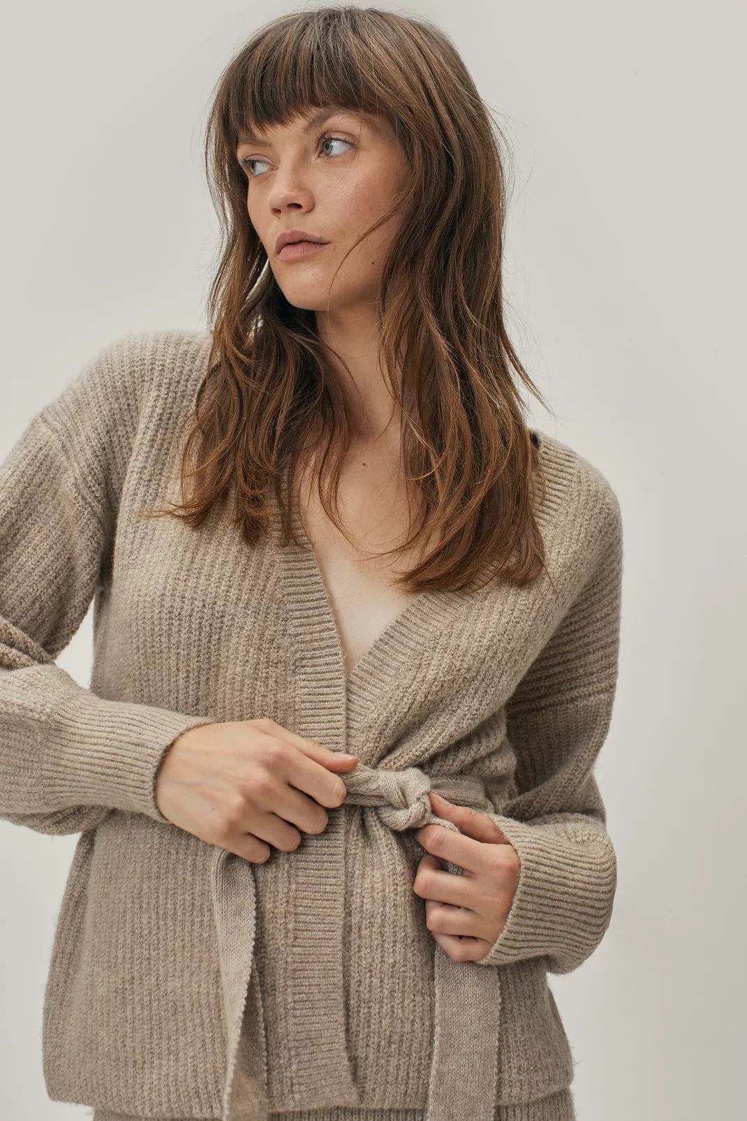 Recycled Knitted Belted Cardigan | NastyGal (UK, IE)