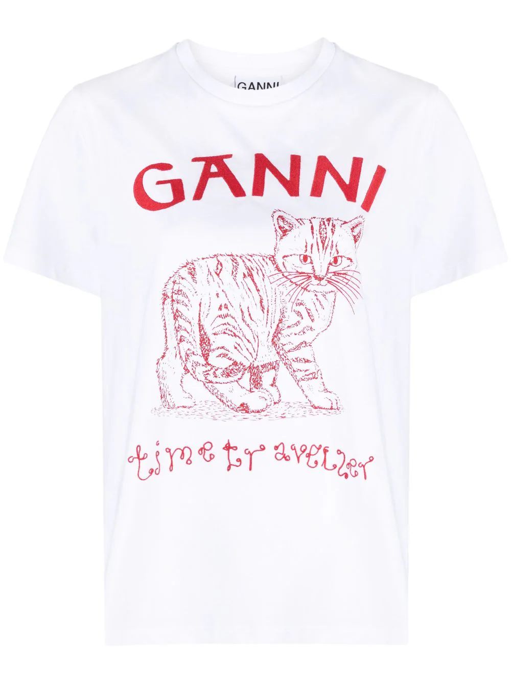Future cat-print cotton T-shirt | Farfetch Global
