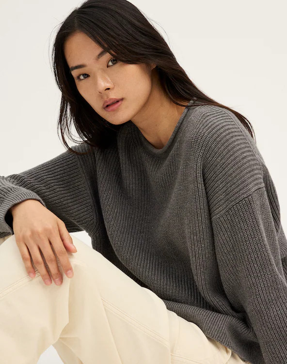The Arden Crewneck Sweater in 100% Cotton | Madewell