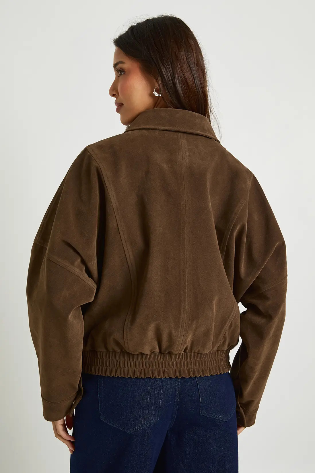 Oversized Faux Suede Jacket | Boohoo.com (UK & IE)