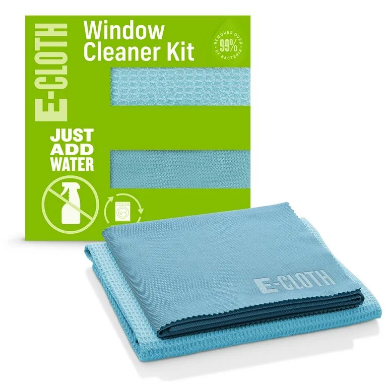 E-Cloth Window Cleaning Kit, Premium Microfiber Glass and Window Cleaner, Washable and Reusable, ... | Walmart (US)