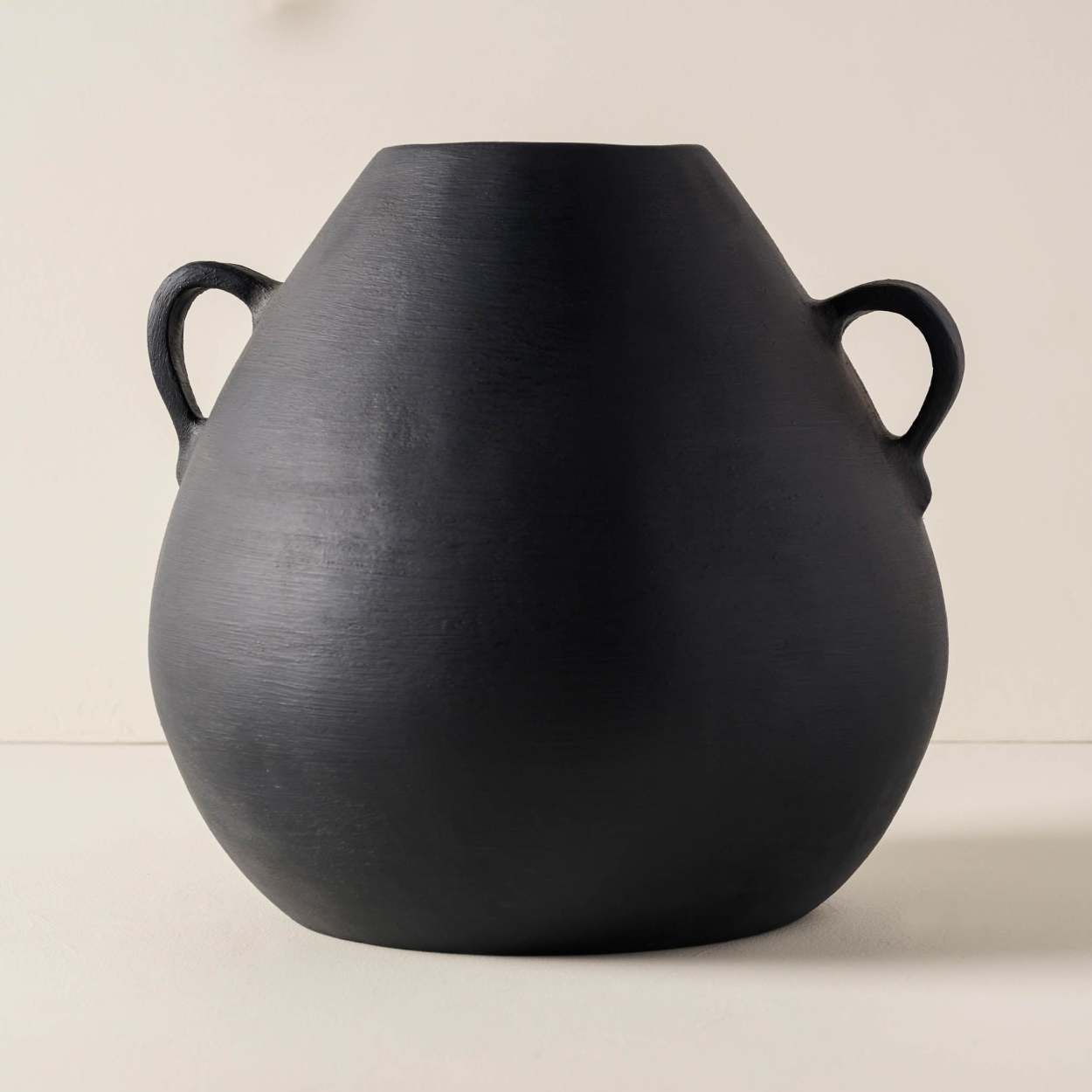 Peterson Black Terracotta Vase | Magnolia