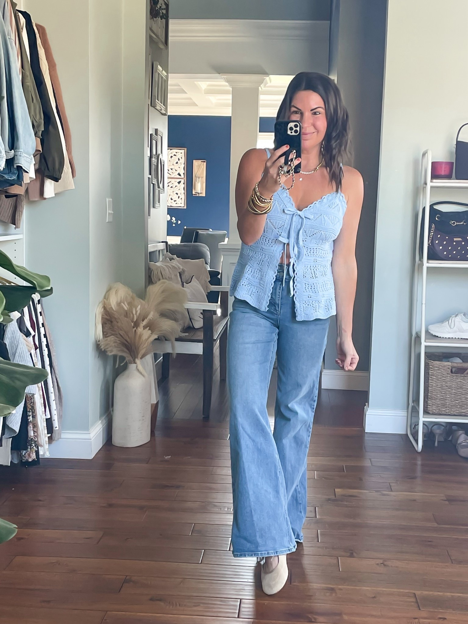 Walmart spring outfit 
Crochet top 

#LTKSeasonal #LTKOver40 #LTKmomlife