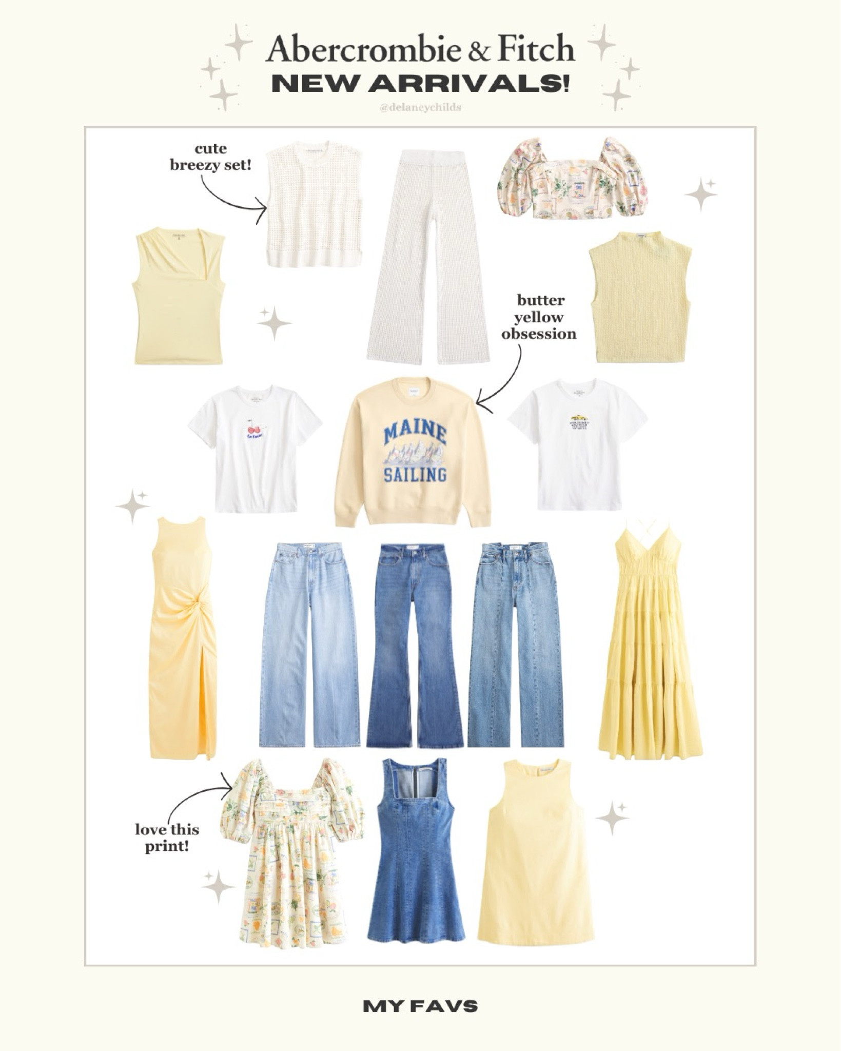 my fav Abercrombie new arrivals ✨🫶🏼🧈🧸💛🥞👀🥐