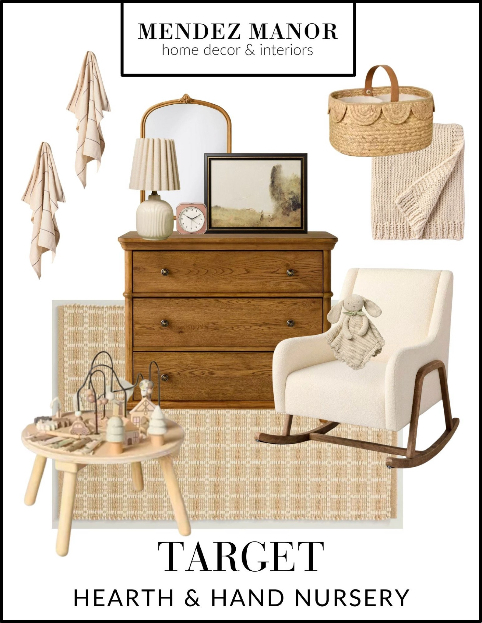 Lots of cute nursery pieces that are coming in the new Target Hearth & Hand collection. 

Releasing August 4th but available for pre-shop now! 

#babyroom #homedecor #rockingchair #dresser #nurserydecor

#LTKHome #LTKStyleTip #LTKSaleAlert