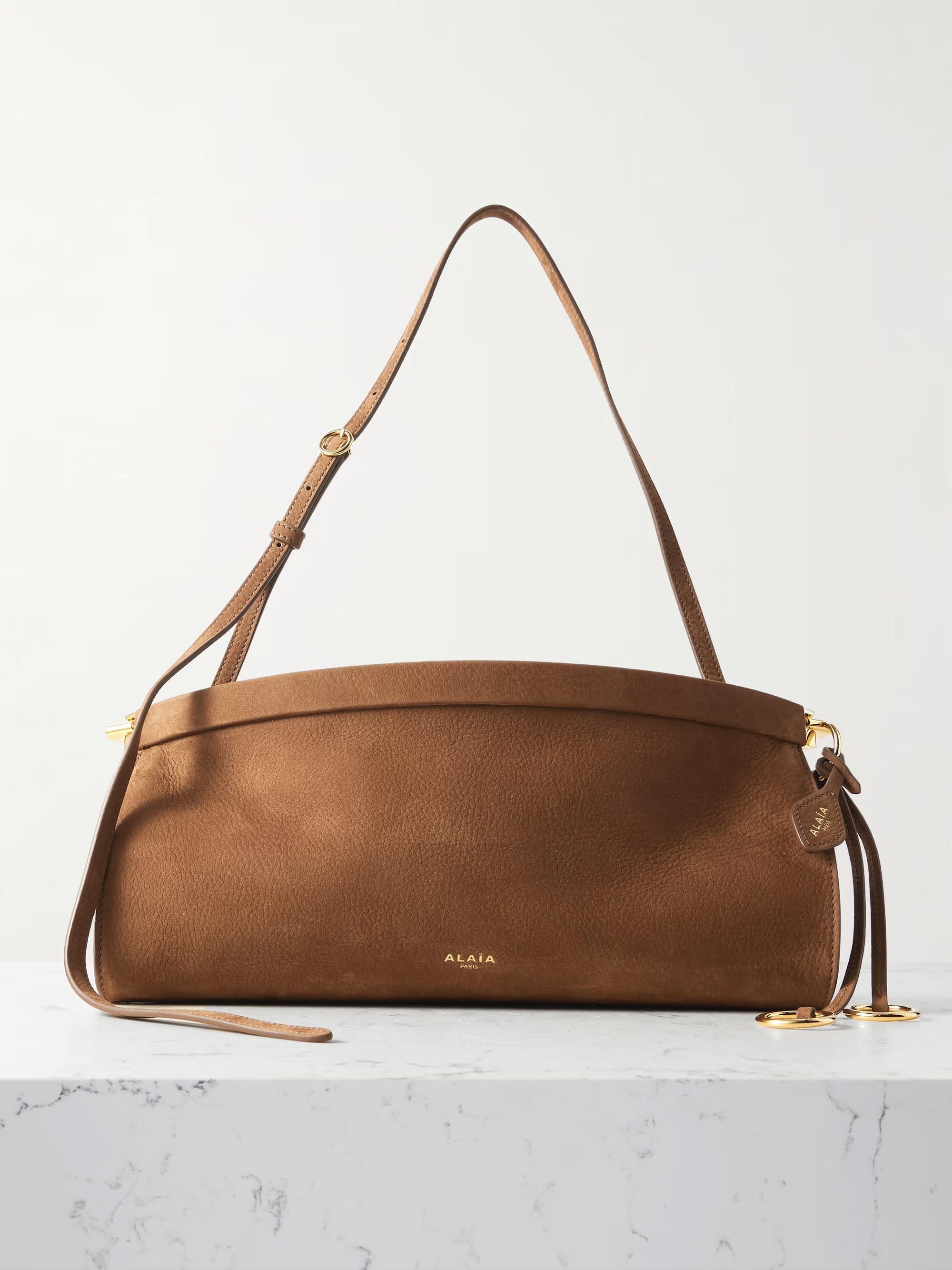 Click medium nubuck shoulder bag | NET-A-PORTER (US)
