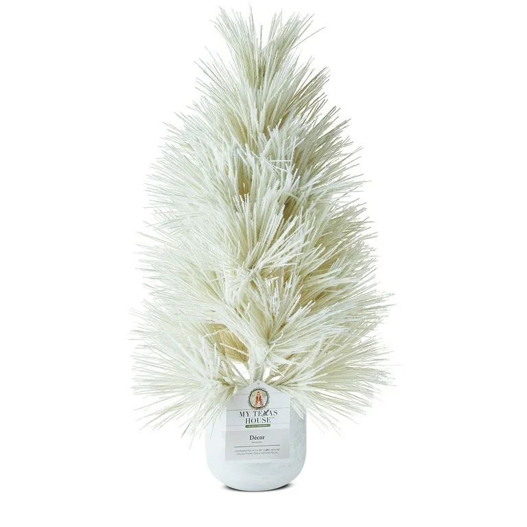 My Texas House Tree Decoration, Pine, White, 24 inch, 2.65 lb. - Walmart.com | Walmart (US)