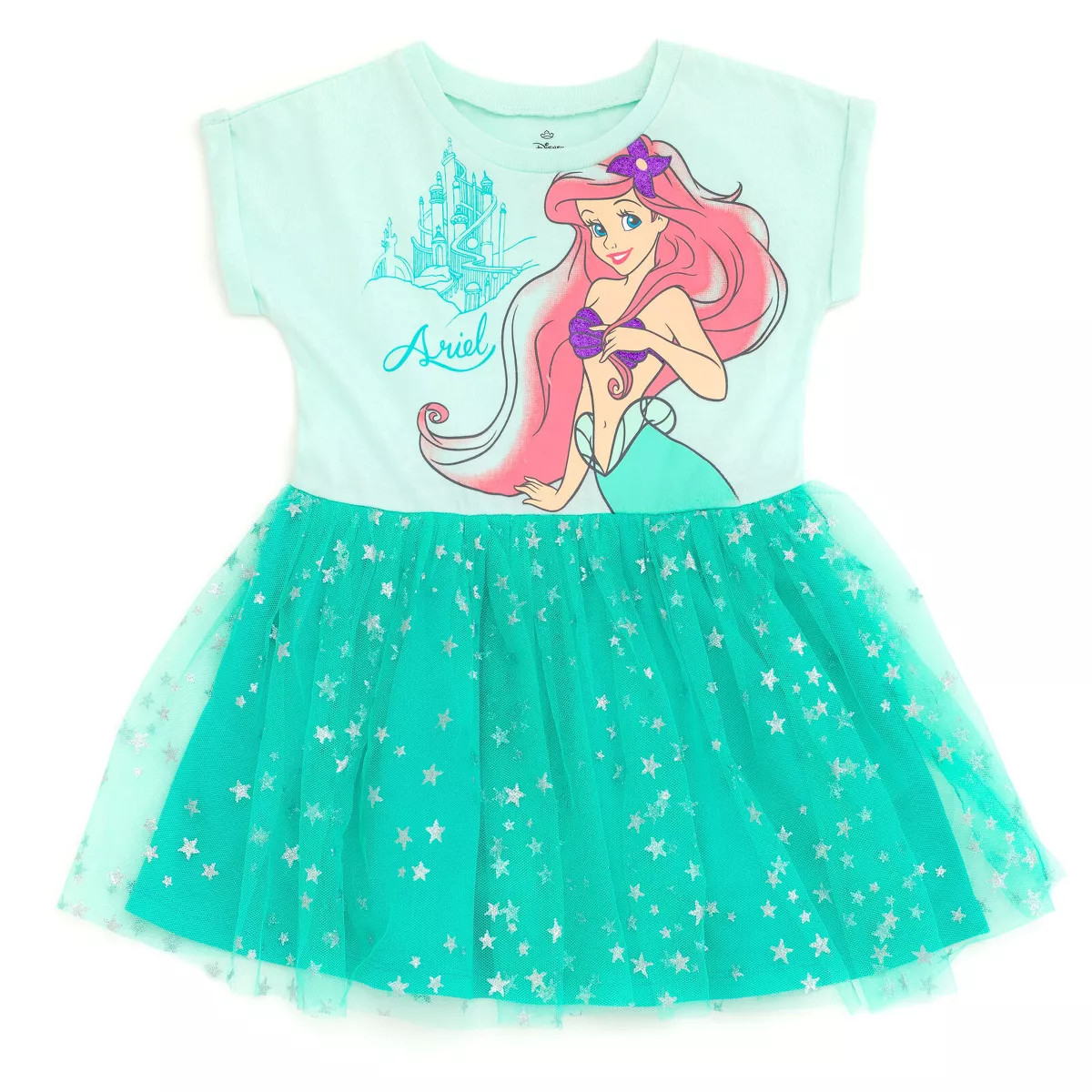 Disney Princess Belle Little Girls Tulle Dress Yellow 7-8 | Target