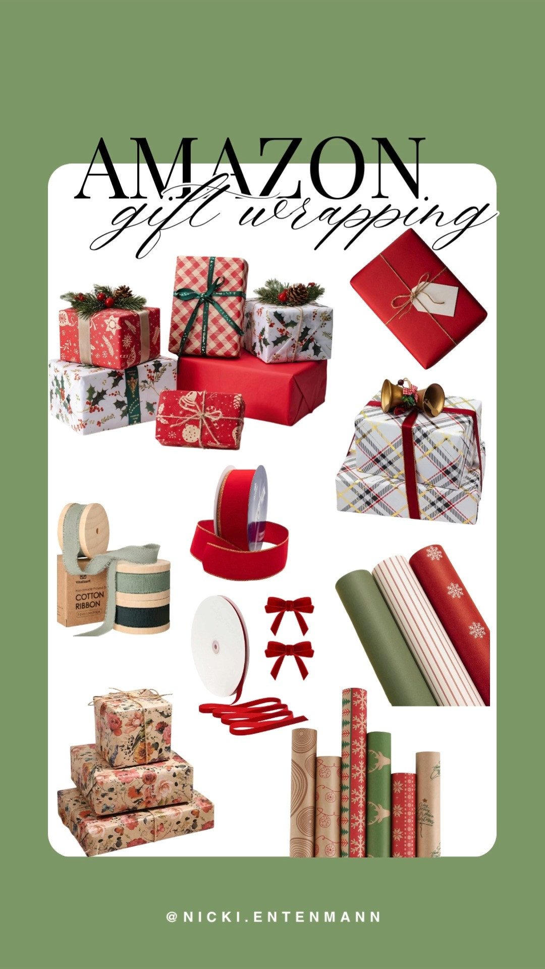 Got last-minute gifting? These wrapping essentials will make your presents look amazing! From classic red ribbons to elegant tissue paper, find it all here. #GiftWrapping #HolidayEssentials #AmazonFinds #DIYGifts #FestiveWrapping													 

 #LTKGiftGuide #LTKHoliday #LTKSeasonal