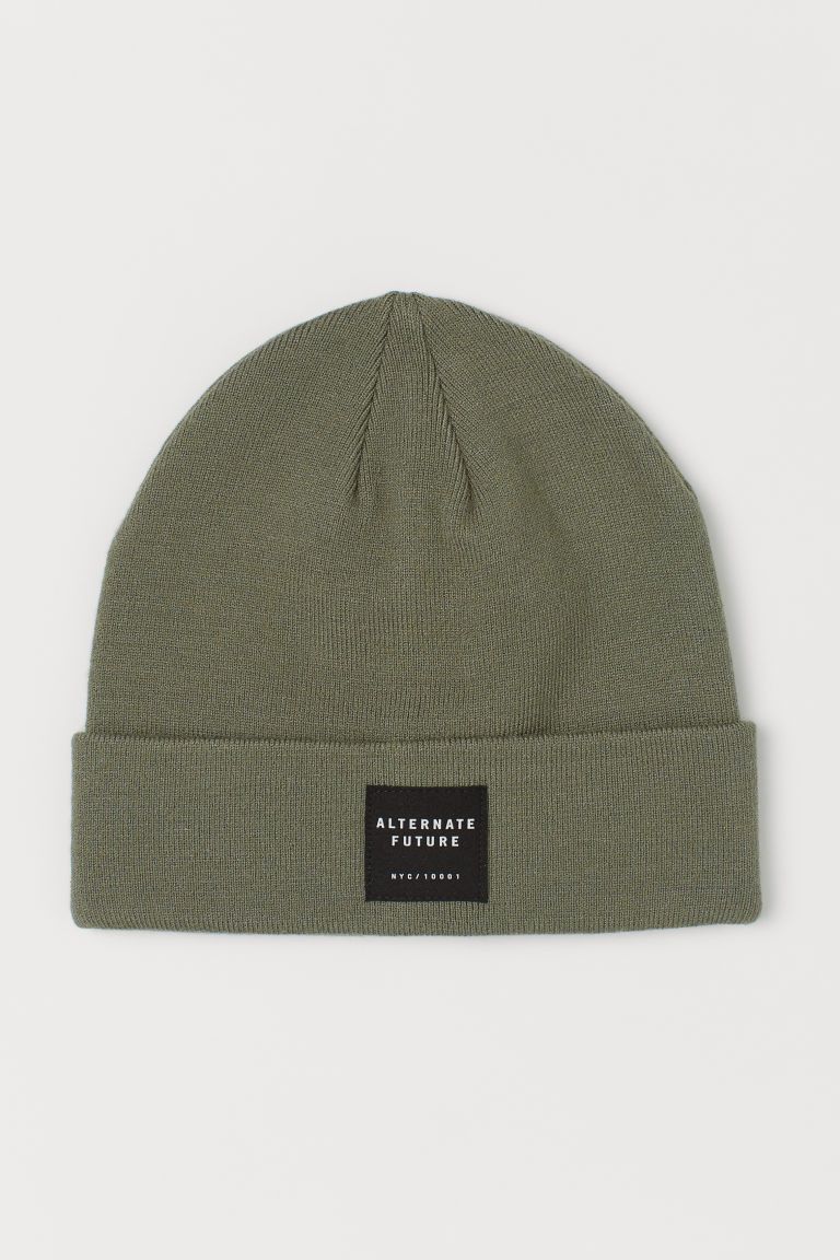 H & M - Fine-knit Hat - Green | H&M (US + CA)