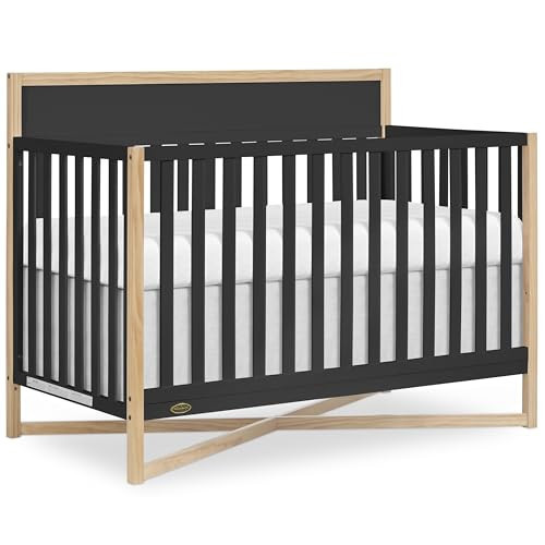 Dream On Me Owen 5-in-1 Convertible Full-Size Baby Crib in Matte Black, GreenGuard Gold & BSA, Converts to Toddler, Day, & Full-Size Bed, Non-Toxic Paint, Safe Sleep Environment | Amazon (US)