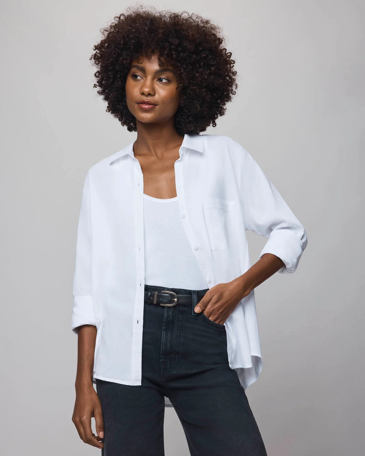 Splendid - Reese Button Down Shirt - White | Splendid