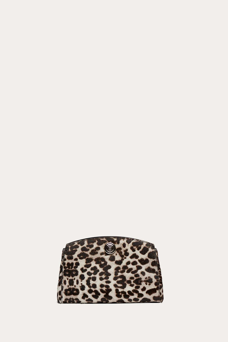 Pushlock Clutch Snow Leopard | LITTLE LIFFNER