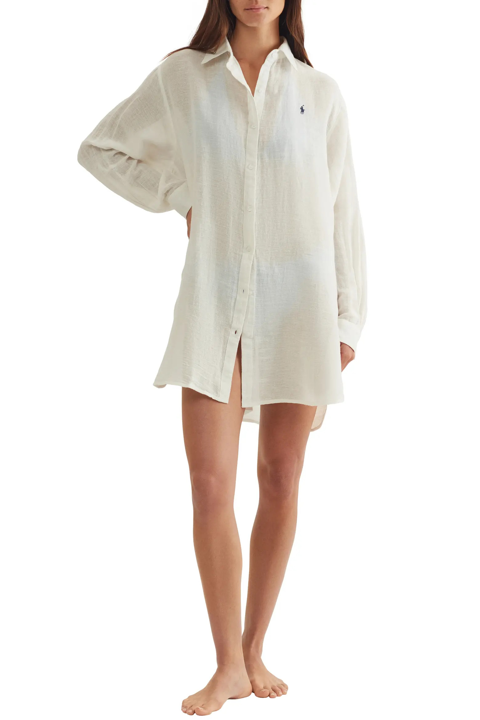 Boyfriend Long Sleeve Cover-Up Tunic (Women) | Nordstrom | Nordstrom