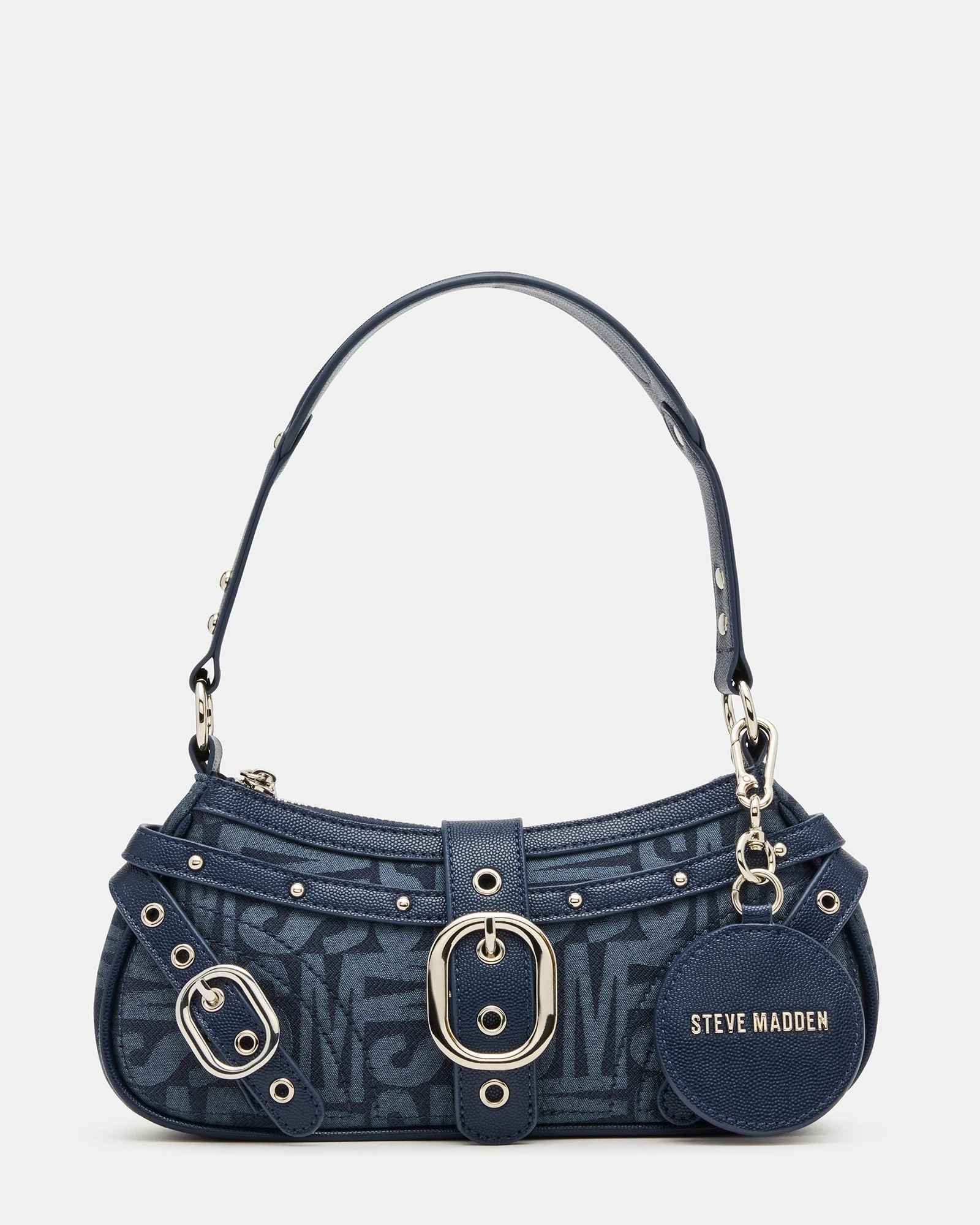 MOTORR Bag Denim Y2K Logo Vintage Buckle Shoulder Handbag | Steve Madden (US)