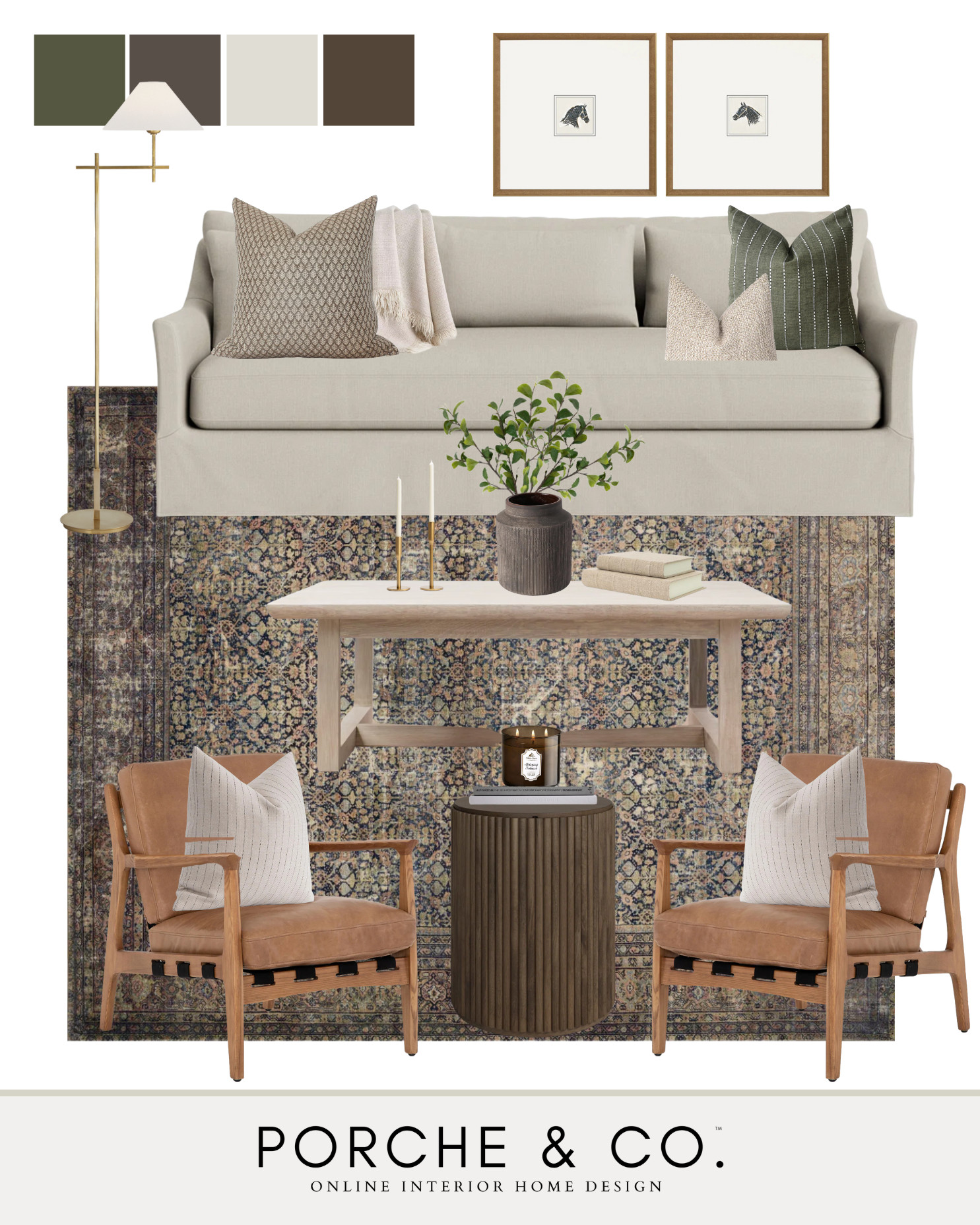 Effortless elegance, timeless comfort. 🤍
This neutral-toned 'Curated Collection' living room brings warmth and balance with rich textures, cozy layers, and earthy hues. Each piece is thoughtfully chosen to create a space that feels both grounded and elevated.

✨ Explore more in the Curated Collections from Porche & Co.

#CuratedCollections #PorcheAndCo #LivingRoomInspo #InteriorDesign #NeutralHomeDecor #LTKHome #LTKLivingRoom #TransitionalStyle #HomeStyling #EarthTones #OnlineInteriorDesign #VisionBoard  

 #LTKHome #LTKStyleTip #LTKFamily