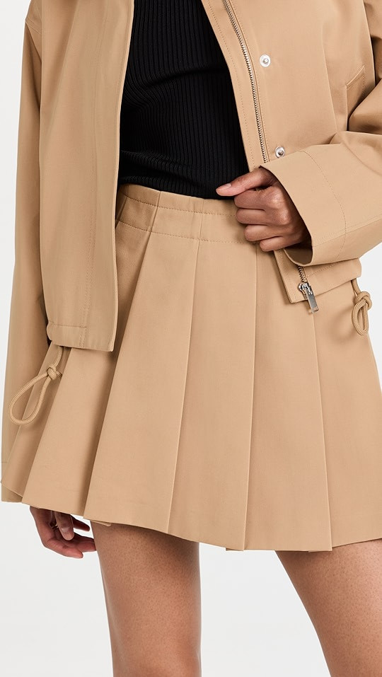 Military Cotton Miniskirt | Shopbop