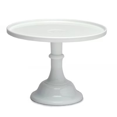 Mosser Glass Cake Dessert Serving or Display Stand 10 Inch White | Target