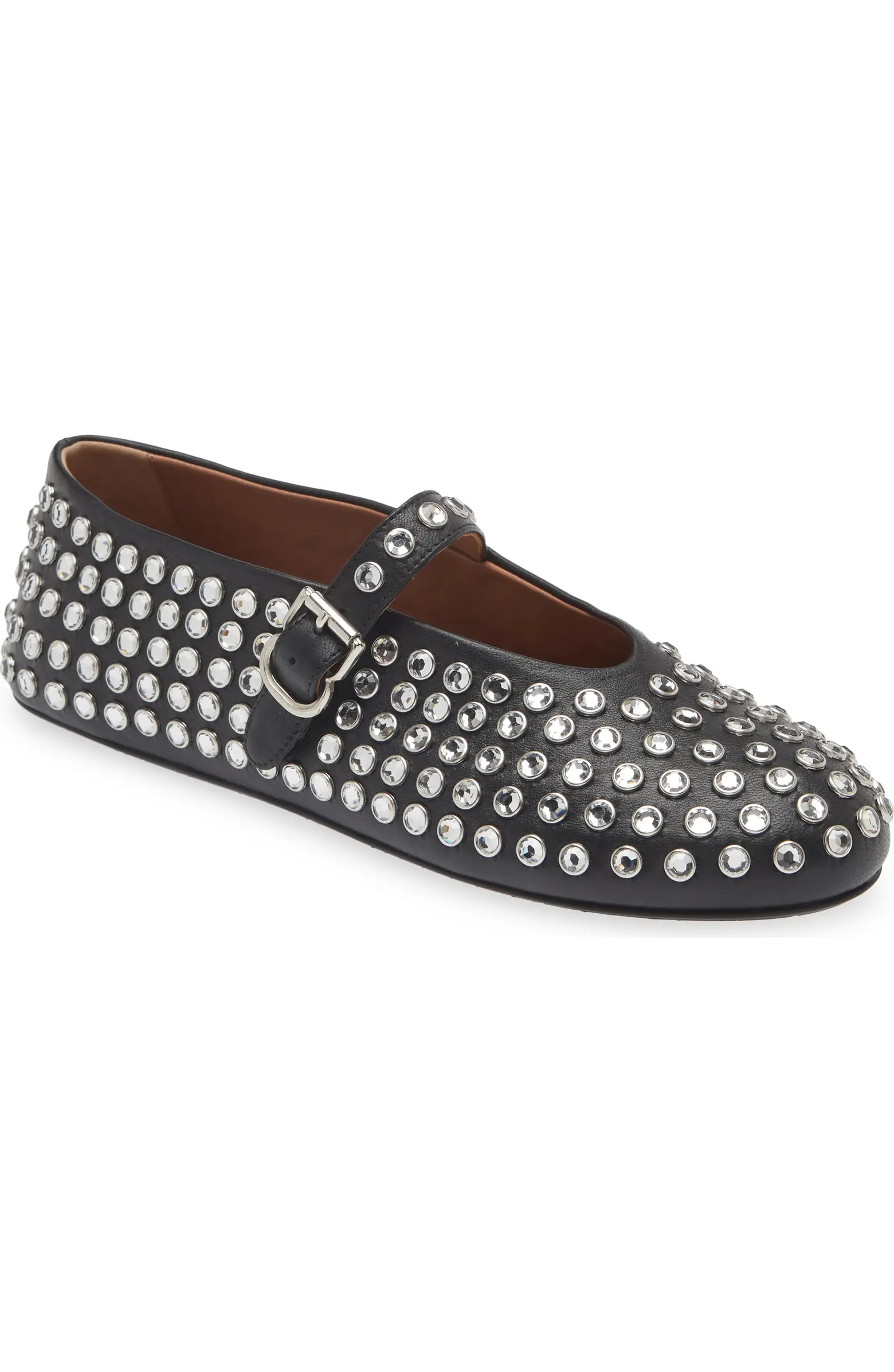 Alaïa Rhinestone Ballet Flat (Women) | Nordstrom | Nordstrom