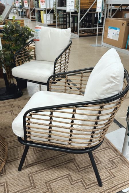 2-Piece Steel & Wicker Patio Chair Set $330

#LTKHome #LTKSeasonal