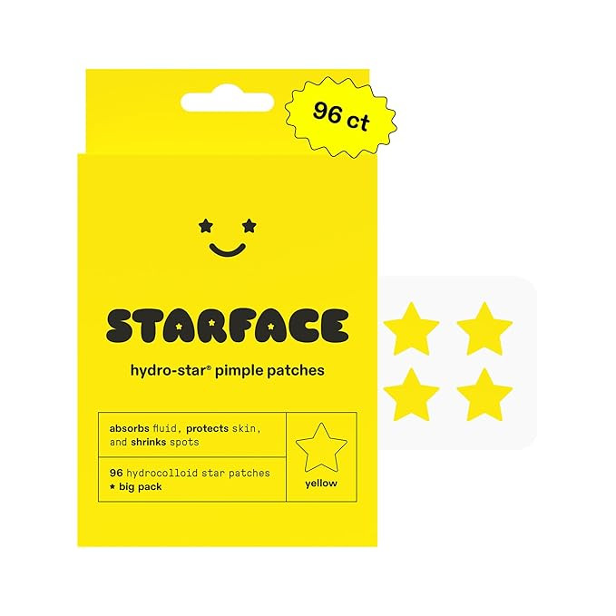 Starface Hydro-Star Yellow Pimple Patches BIG PACK, Hydrocolloid, Clinically Proven Spot Shrinkin... | Amazon (US)