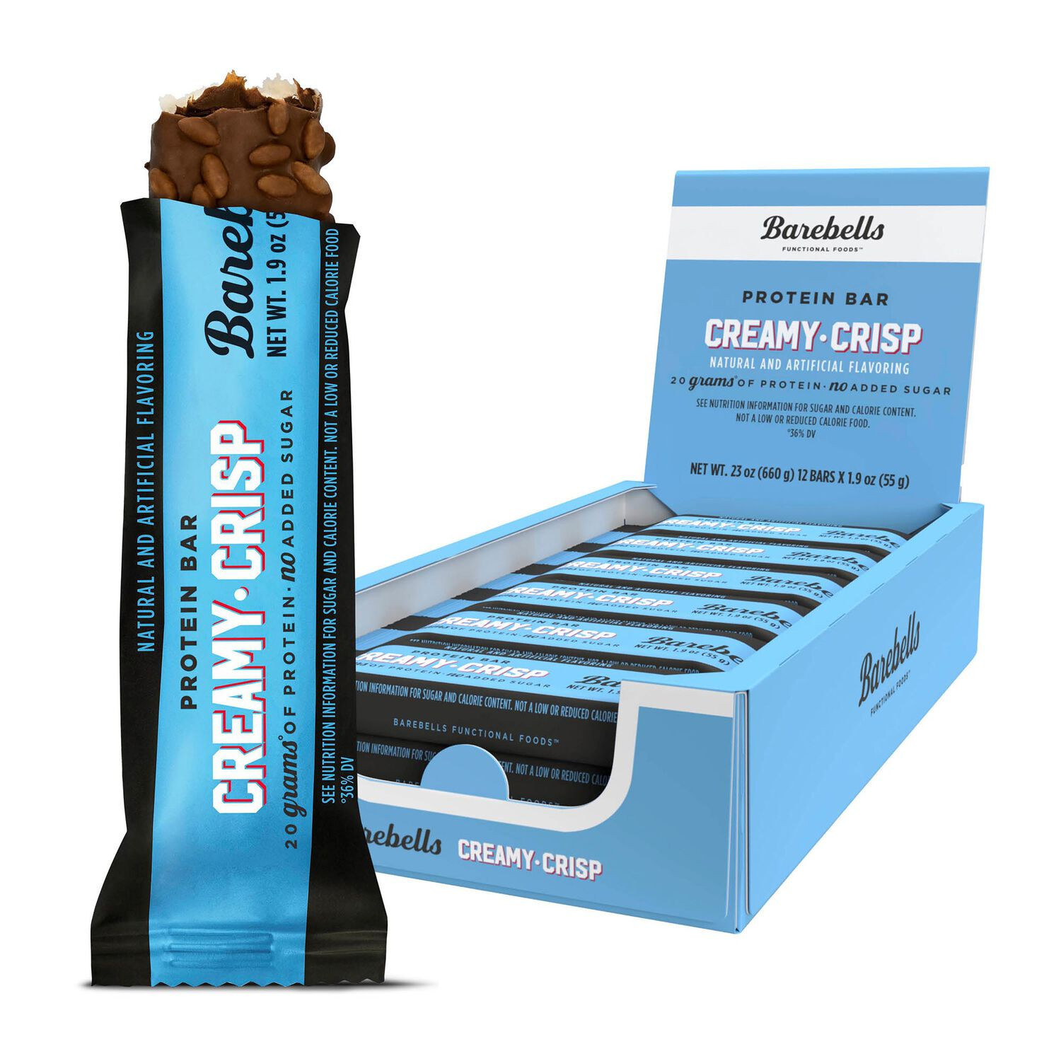 Protein Bar - Creamy Crisp (12 Bars) | GNC