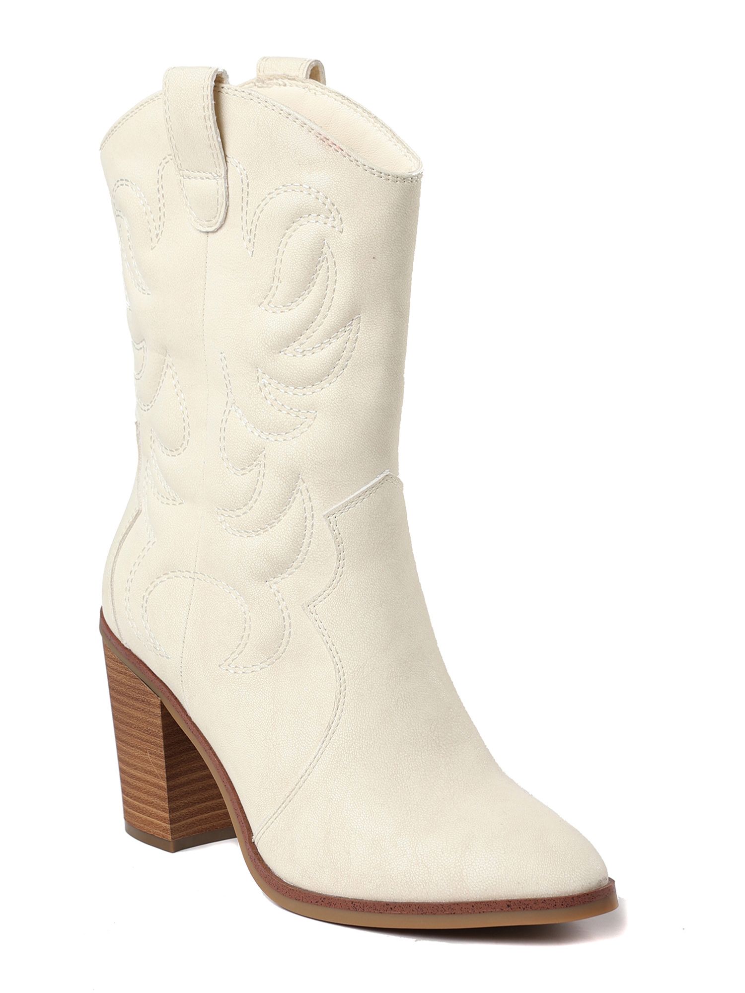 The Pioneer Woman Women’s Mid-Calf Embroidered Western Boot | Walmart (US)