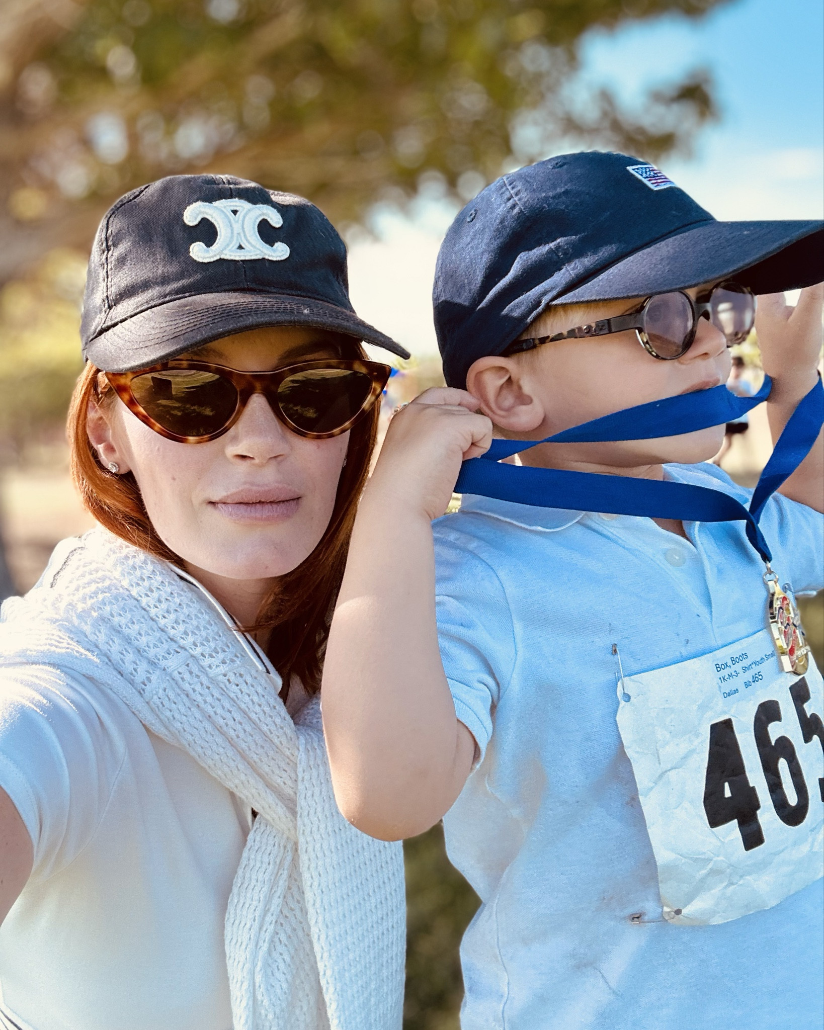 Me and my littlest guy 🥰
He got the award for youngest runner! 🏃🏆