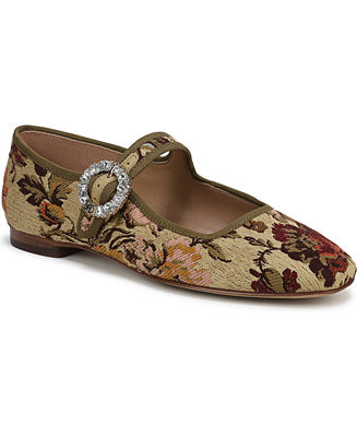 Women's Michaela Glow Buckled Mary Jane Flats | Macy's