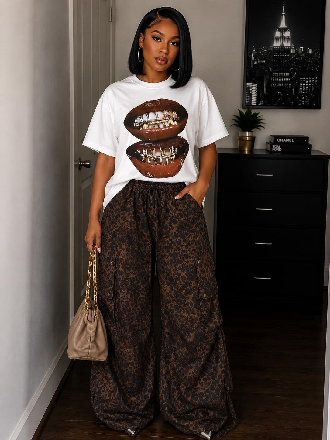 Feeling fierce in these oversized tees and wide-leg pants! Perfect for a bold, streetwear look. 🌟👗

#LTKootd #LTKMidsize #LTKSaleAlert