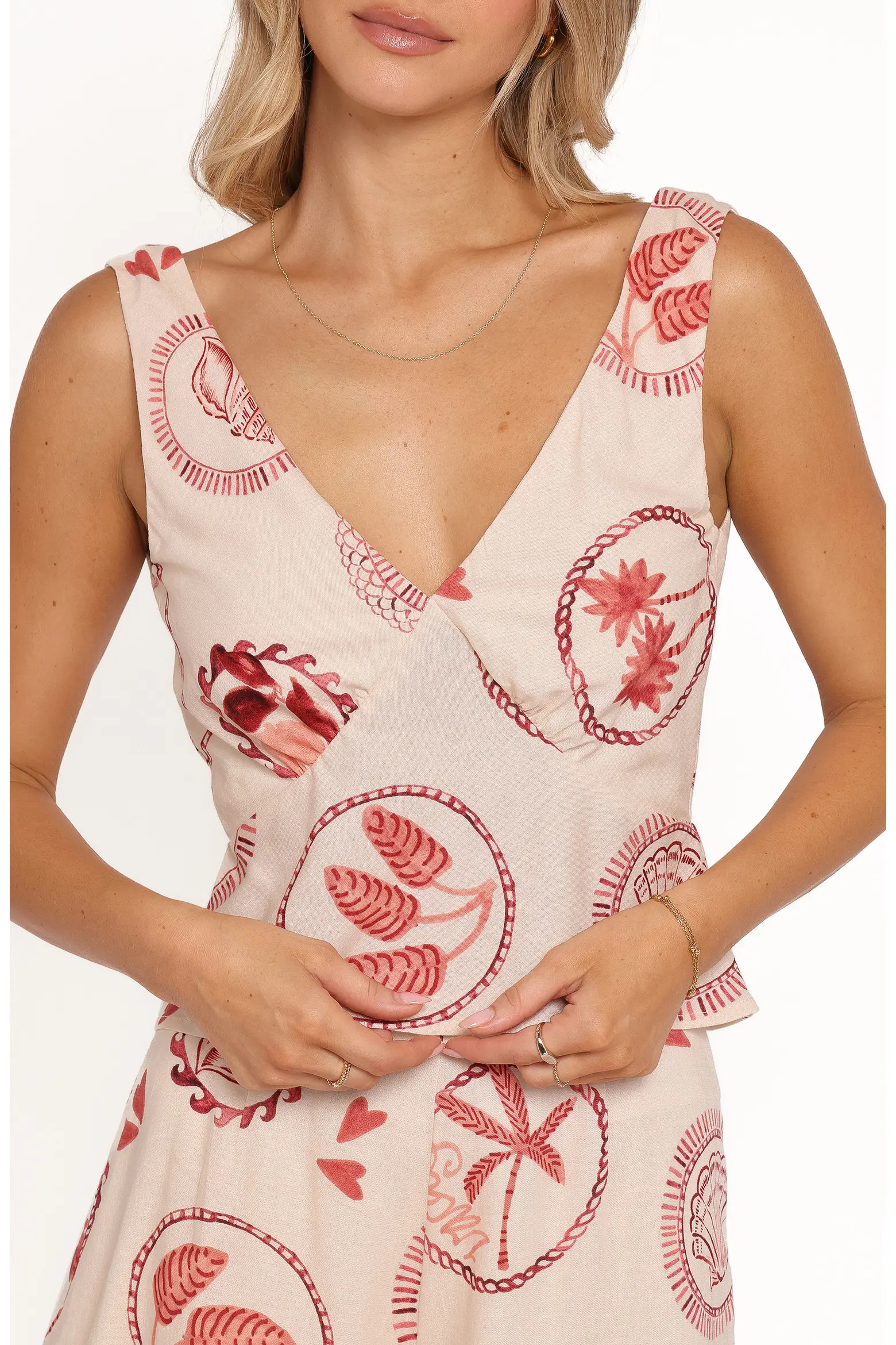 Evelyn Print Deep V-Neck Top (Women) | Nordstrom | Nordstrom