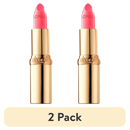 (2 pack) L'Oreal Paris Colour Riche Original Satin Lipstick for Moisturized Lips, 175 I Pink You'Re Cute | Walmart (US)