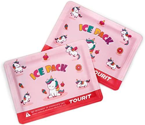 TOURIT Reusable Soft Kids Ice Packs for Lunch Box Lunch Bags and Cooler, BPA Free, Slim and Keep Foo | Amazon (US)