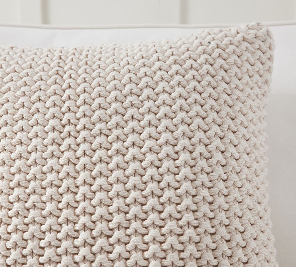 Bayside Seedstitch Pillow Cover | Pottery Barn (US)