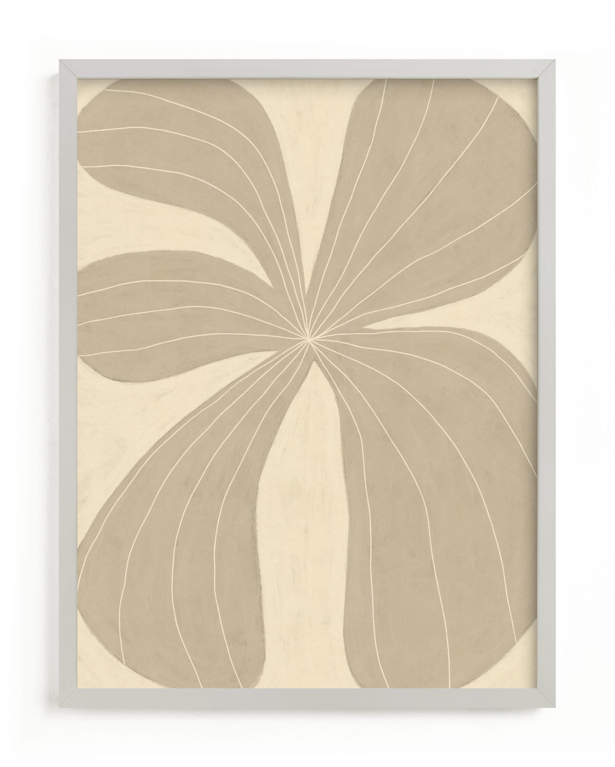 "Beige Flower" - Painting Limited Edition Art Print by Alisa Galitsyna. | Minted