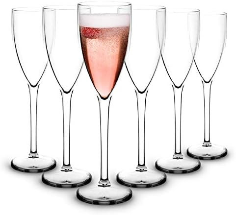 RB Champagne Flute Premium Plastic Unbreakable Reusable 5oz, Set of 6 | Amazon (CA)
