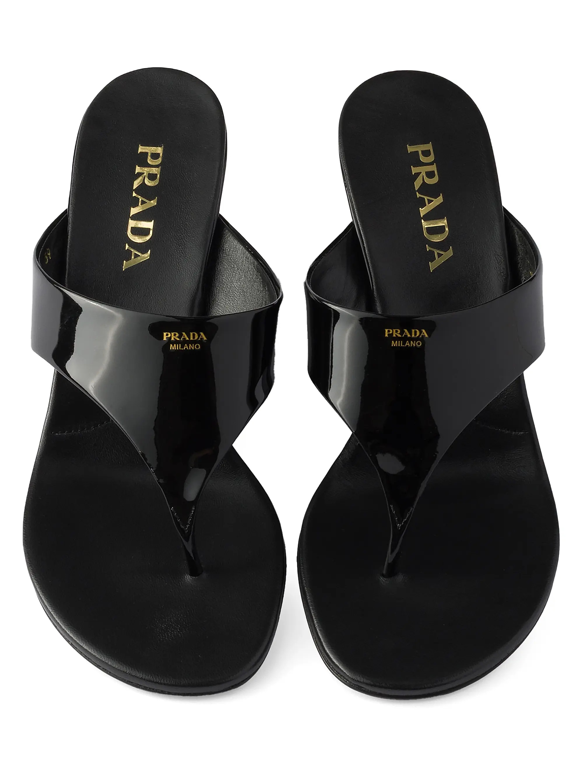Patent Leather Thong Sandals | Saks Fifth Avenue