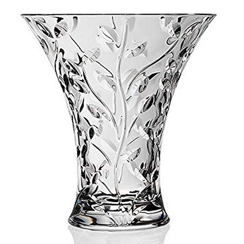 JASVIC Vase 12” Flower Vases Large Crystal Glass Vase, Lead-Free European Clear Glasses Vases for Fl | Amazon (US)