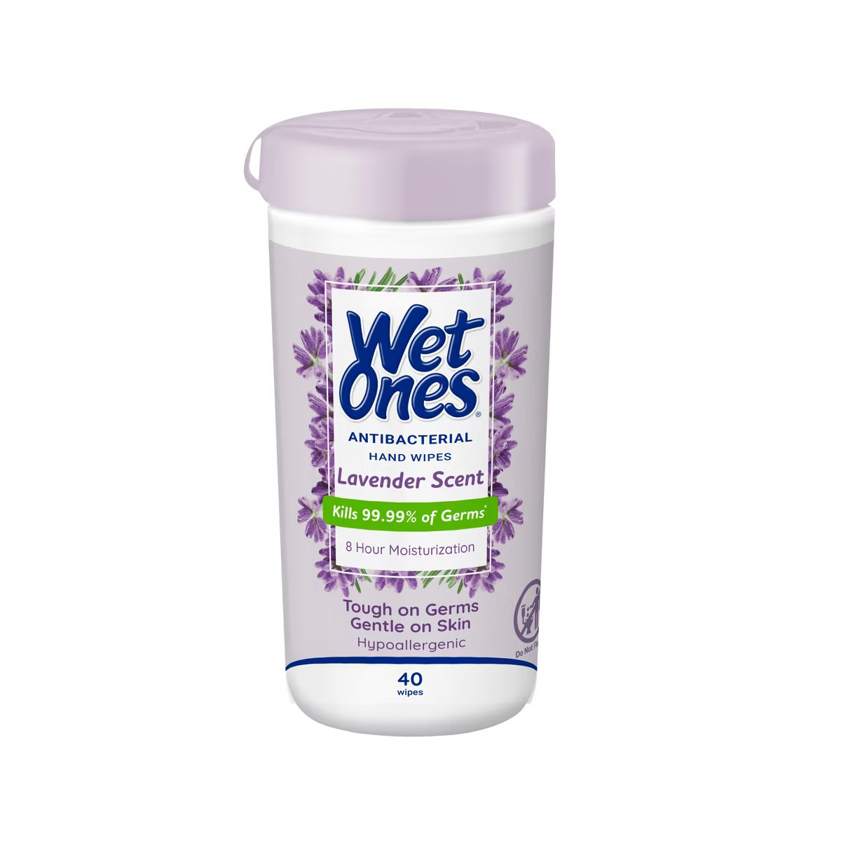 Wet Ones Lavender Antibacterial Hand Wipes - 40ct | Target