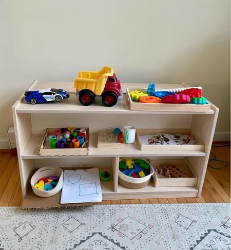 Montessori shelf trays and baskets 

#LTKbaby #LTKkids #LTKfamily