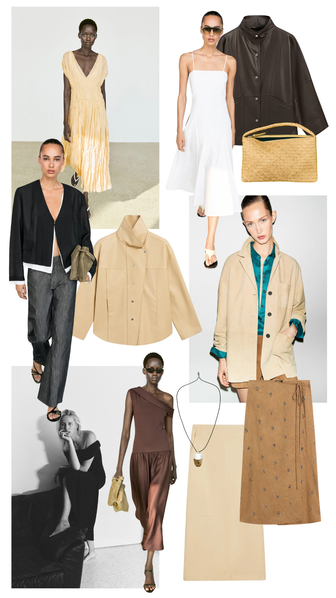 Massimo Dutti June Edit 

| Woven Leather Bag | Midi Dress | Suede Jacket | Gathered Midi Dress | Pendant Necklace | Linen 

 #LTKuk #LTKsummer #LTKeurope