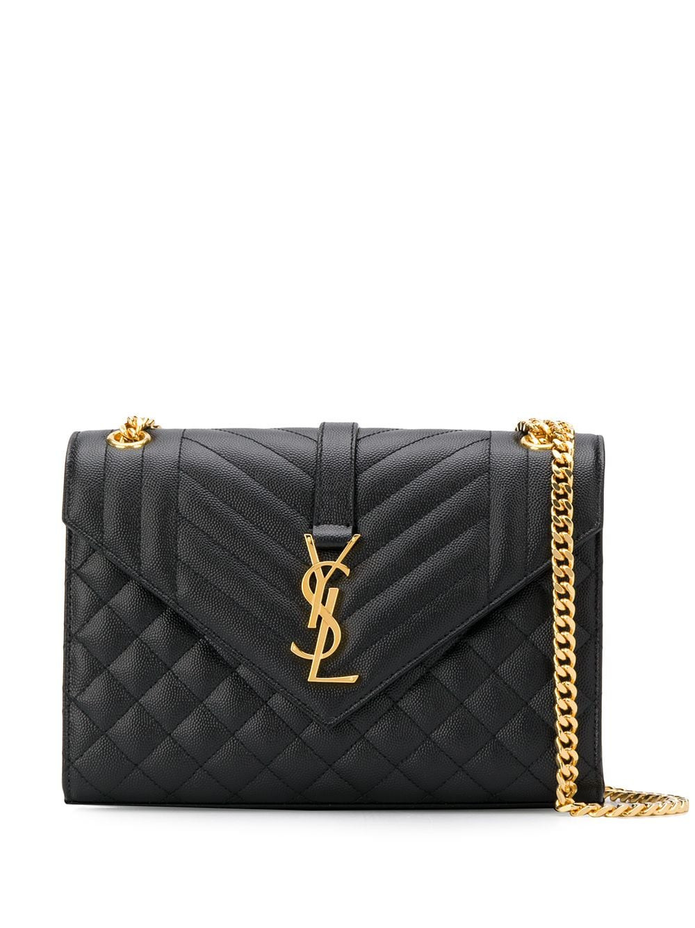 Saint Laurent Cassandra quilted shoulder bag - Black | Farfetch Global