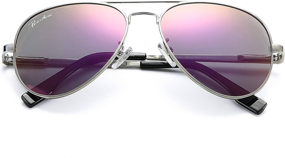 Pro Acme Polarized Aviator Sunglasses for Men and Women 100% UV Protection, 58mm | Amazon (US)