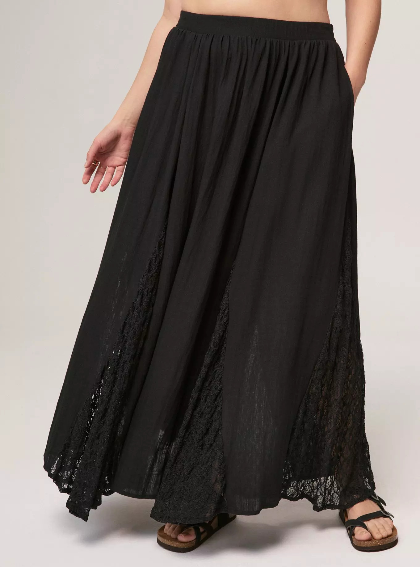 Festi Lace Godet Maxi Skirt | Torrid (US & Canada)