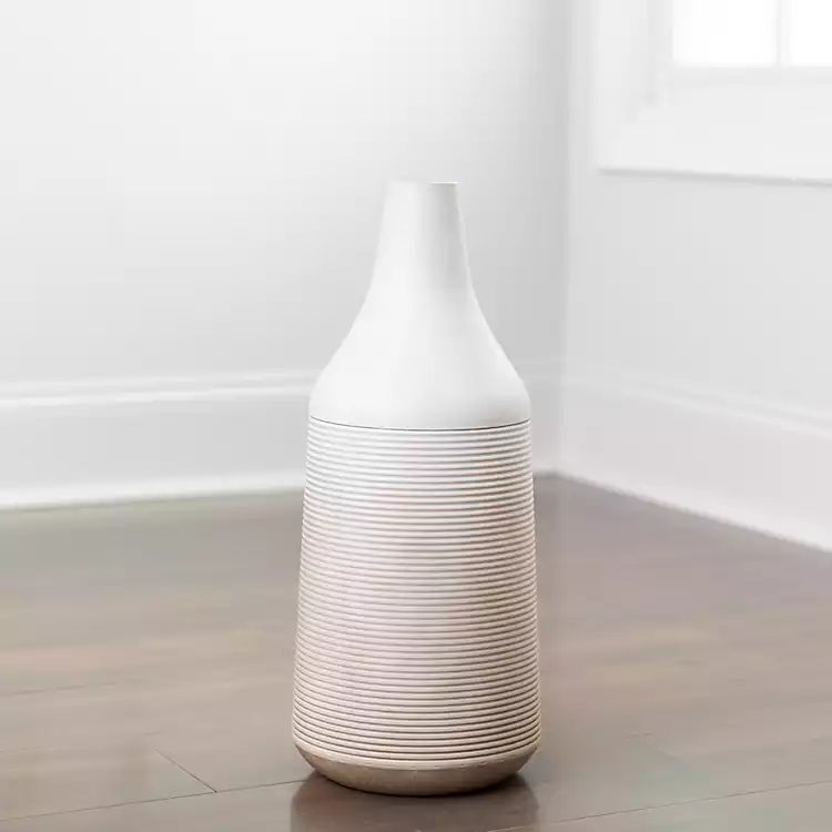 Beige Ombre Metal Vase, 21 in. | Kirkland's Home