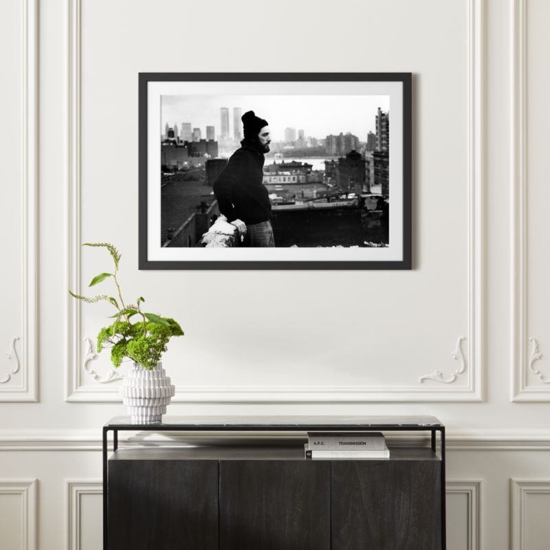 Al Pacino In New York with Black Frame 39.5"x28.5" + Reviews | CB2 | CB2