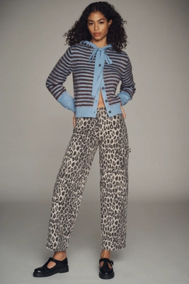 Damson Madder Drew Leopard Cargo Jeans | Anthropologie (US)